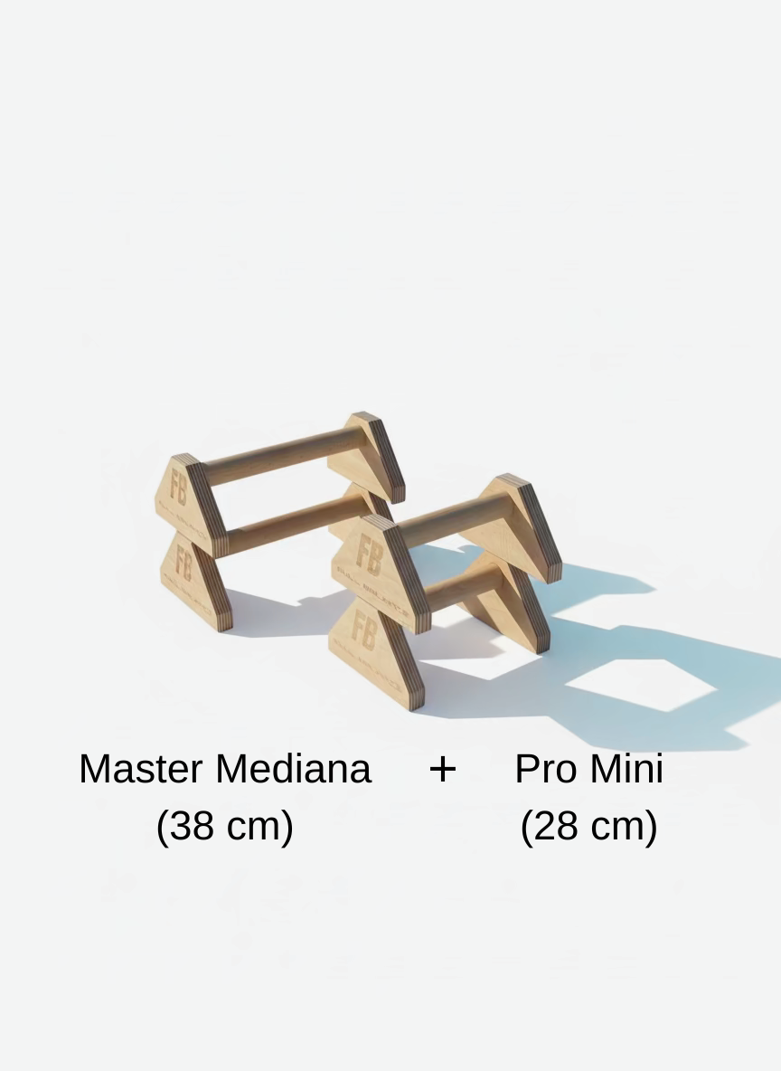 Paralela Mediana (38cm) + Mini (28 cm)