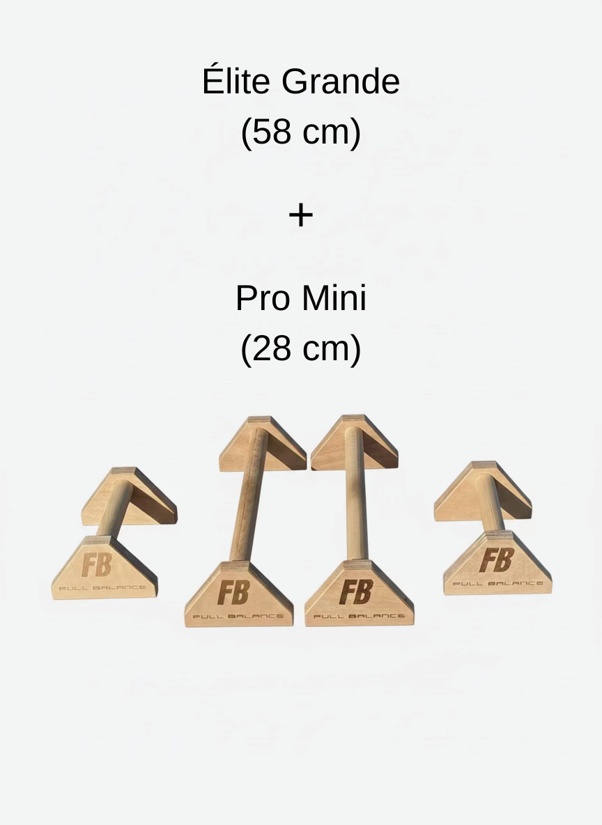 Paralela Grande (58 cm) + Mini (28 cm)