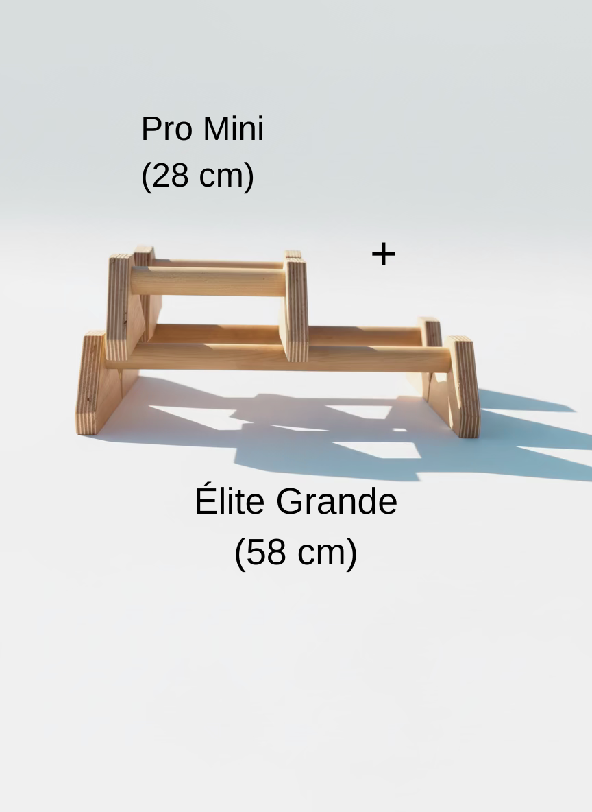 Paralela Grande (58 cm) + Mini (28 cm)