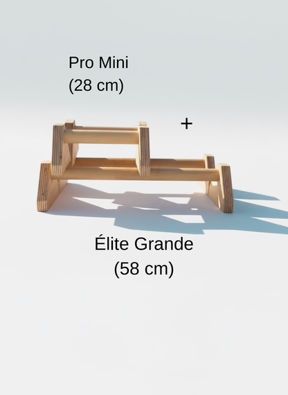Paralela Grande (58 cm) + Mini (28 cm)